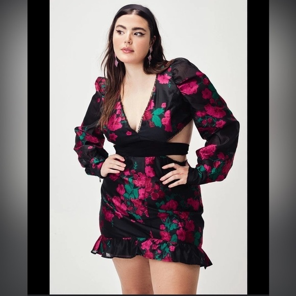 NWT For Love & Lemons Nico Dress 🌹Size 1X - Picture 1 of 13